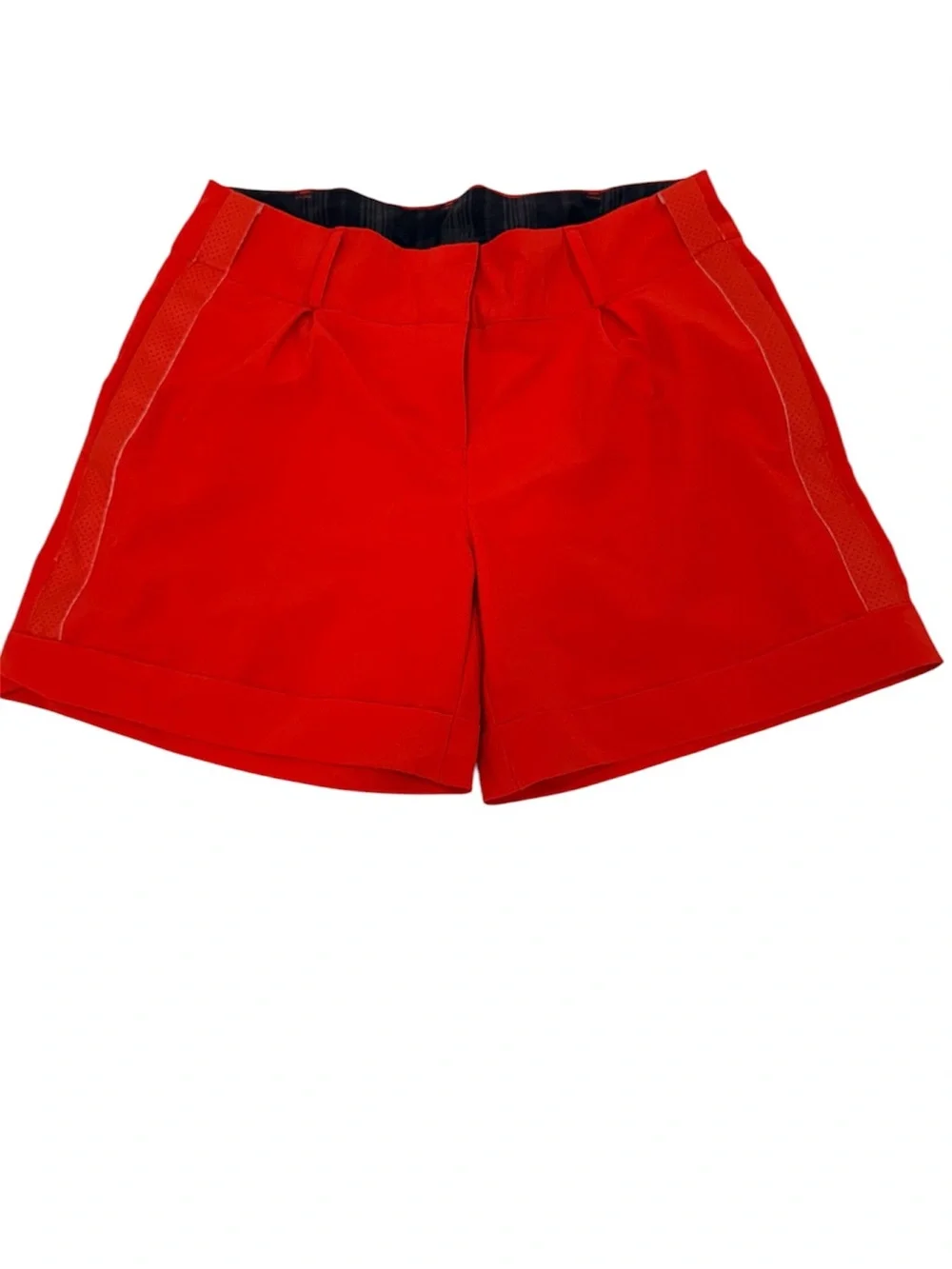 Nike women's golf red Stretch Shorts side pockets size M - Picture 1 of 5